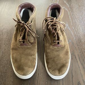 Polo Ralph Lauren Zale Chukka Boot Mens Size 12 Brown Oiled Suede Leather Casual